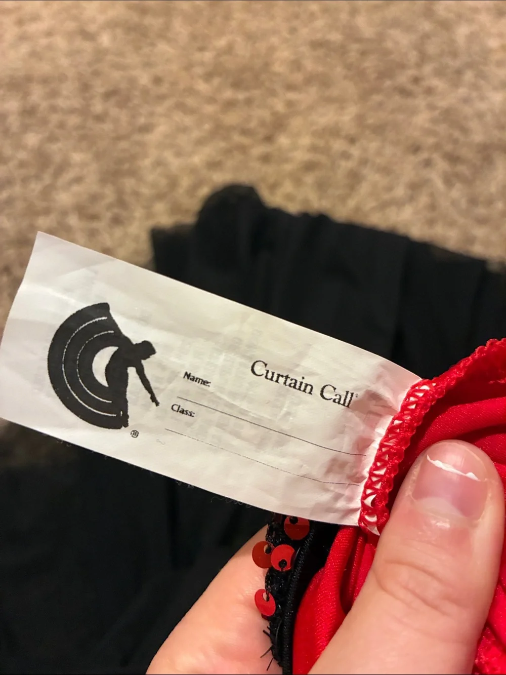 Curtain Call lightly worn